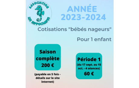 La nouvelle saison se prépare : montant des cotisations